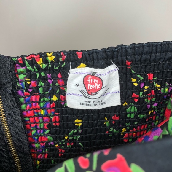 Free People Strapless Floral Mini Dress - Picture 5 of 7